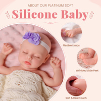 Poupées Reborn en Silicone Plein Corps Réalistes Babeside 12 Pouces Lucy, Poupées Bébé Reborn, Bébé Fille Endormie, Fabricant Personnalisé, Vente en Gros