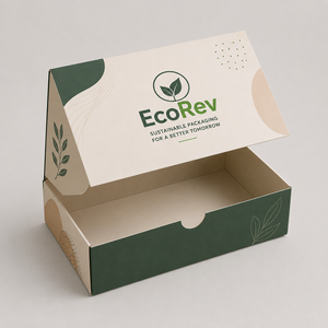Caja de Papel Kraft Autoarmable EcoRev, Rectangular, Reciclable y Ecológica para Cosméticos, Cuidado Personal, Regalos y Manualidades - Product Image 2