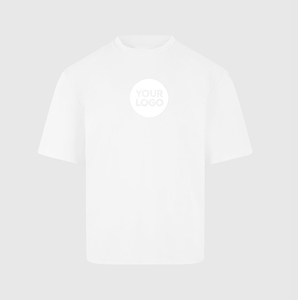 Nouveauté : T-shirt en coton lourd personnalisable avec options d'impression de logo sur mesure - Product Image 1