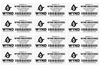 Autocollants personnalisés pour machines, vinyle haute adhérence, imperméable, résistant aux UV, étiquettes d'équipement, étiquettes d'identification robustes, plaques signalétiques industrielles