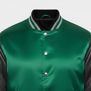 Veste de sport en satin pour homme, design haut de gamme, mode hiver, haute qualité, sur mesure. - Product Image 3
