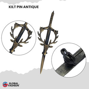 Pin para Kilt con Diseño Céltico Escocés de Cabeza de Ciervo, Accesorio Decorativo Tradicional de Alta Calidad - Product Image 2