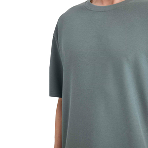 Camiseta de algodón de corte holgado para hombre, de peso pesado, lisa, para impresión personalizada, fabricante de ropa OEM ODM, proveedor mayorista, camisetas holgadas premium - Product Image 6