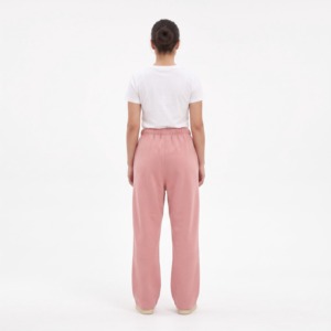 Heavyweight Fleece Sweatpants Casual <b>Pants</b> Solid Color Loose Fit Mid Waist Winter Trousers - Product Image 3
