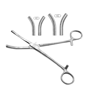 Pinzas Angiotribe Curvas de Ferguson, Pinza Hemostática Quirúrgica, Pinzas para Tejido Vascular, Instrumentos Médicos Veterinarios - Product Image 1