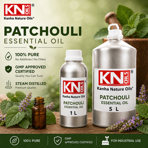 Huile Essentielle de Patchouli Doux Distillée à la Vapeur 100% Pure Pogostemon Cablin Certifiée Biologique Qualité Supérieure Fabricant en Gros - Product Image 2