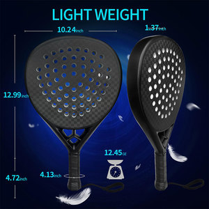 Raqueta de Pádel Resistente de Alto Rendimiento para Adultos, Hombres y Mujeres, para Entrenamiento, Práctica, Recreación y Juegos en Cancha - Product Image 4