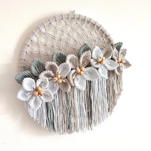 Luxury Style Flower Design <b>Macrame</b> Wall Hanging For Elegant Home Decor Bedroom Living Room And Premium Interior Wall Accent - Product Image 2