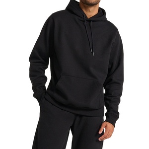 Sudadera con Capucha Extra Grande, Cuello Redondo, Color Sólido, para Invierno, 100% Algodón Felpa, Mangas Largas, Logotipo Personalizado OEM - Product Image 4