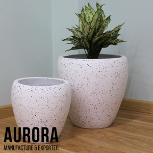 Maceta de terrazo de hormigón para jardín y hogar, hecha en Vietnam, para exteriores, con impresión de logotipo gratuita - Product Image 3