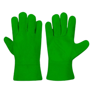 Premium Quality Reflective Safety Workwear Split Leather Industrial Welding <b>Gloves</b> Safety Cuff Heat General Purpose Flexible - Product Image 4