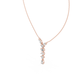 Elegante colgante de Plata de Ley 925, conjunto de joyas con diseño de hoja de Zirconia brillante para boda, nupcial, especial - Product Image 2