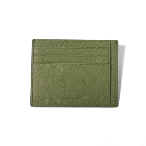 2024 Castello หนังแซฟฟี่อาโนที่มีคุณภาพสูงเคสการ์ดแบบบางสีกรมท่าสีเทาดำทำด้วยมือโพลีเอสเตอร์แบบเปิดขอแนะนำ - Product Image 1