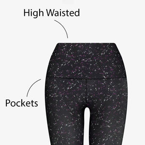 Women's Gym <b>Leggings</b> <b>with</b> Side <b>Pockets</b> Running Yoga Pants - Product Image 5