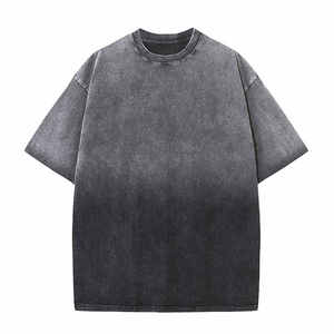 Camisetas al por mayor 100% algodón para hombre, camisetas lisas, impresión DTG personalizada, camiseta extragrande en blanco, camiseta unisex con logo personalizado - Product Image 1