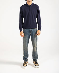 Camiseta polo informal al por mayor para hombre, 100% algodón, talla grande, corte holgado, manga corta, transpirable, con logo impreso personalizado. - Product Image 1