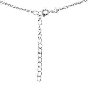 925 Sterling Silver Amethyst Station Necklace for Women <b>Gift</b> | Minimalist Purple Gemstone Chain Jewelry - Product Image 3