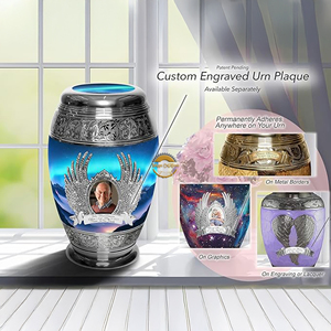 Premium Brass Memorial Urn with Smooth Finish Wholesale Metal <b>Ashes</b> Container Factory Direct Luxury Stainless Steel Funeral Urn - Product Image 5