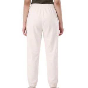 <b>Women's</b> <b>White</b> Elastic Waist <b>Jogger</b> Pants Relaxed Fit Casual Sweatpants with Cuffed Ankles for Everyday Lounge and Comfortable - Product Image 6