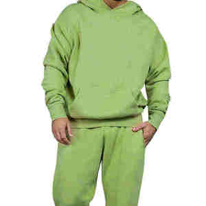 Conjunto de Pantalones Deportivos Holgados de Felpa de Algodón Grueso para Hombre, Talla Grande, Informal, de Invierno, Traje de Dos Piezas para Hombre - Product Image 4