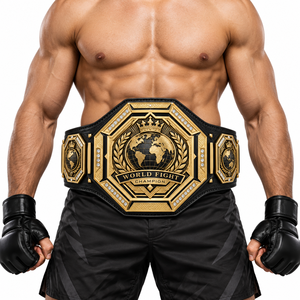 Ceinture de championnat personnalisée Titan Forge pour la lutte, la boxe, le MMA, plaques métalliques, sangle en cuir PU, logo personnalisé, fabricant OEM, 2,2 m - Product Image 4