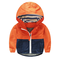 Chaqueta Cortavientos Ligera para Niños, con Capucha, Impermeable, para Primavera y Otoño, Plegable, Informal, con Cierre, para Niños y Niñas
