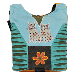 Sac à dos hobo en coton pour femme, écologique, pour un usage quotidien - Product Image 2