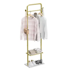 Handmade Decorative Garment <b>Rack</b> for Fashion Display Home <b>Storage</b> and Hotel ProjectsSingle Tier Iron <b>Storage</b> Basket <b>Wall</b>-Mounted - Product Image 3