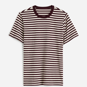 Short Sleeve Men's T-shirt Striped <b>Tshirts</b> Top <b>Summer</b> Crewneck Tee Organic Cotton t Shirt Sustainable T-shirts - Product Image 2