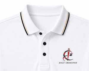 Polo en coton blanc pour homme, manches courtes, logo brodé, décontracté, respirant, design avant, polo blanc de qualité supérieure - Product Image 3