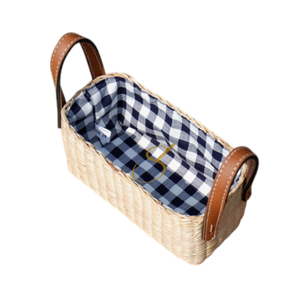 Woven Water Hyacinth Storage <b>Basket</b>: <b>Small</b> Boho Storage Tray - Product Image 3