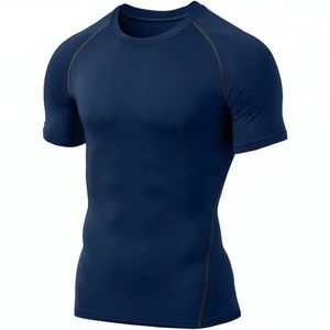 <b>Men</b> Black Full Sleeve Rash Guard Anti-Uv <b>Compression</b> <b>Shirt</b> Quick Dry 220g Spandex/Nylon Sportswear - Product Image 2