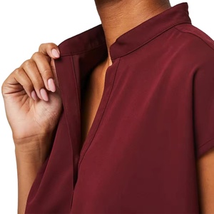Ensembles d'uniformes médicaux tissés à manches courtes pour infirmières, tenues personnalisées écologiques pour salons de beauté, hôpitaux et soins médicaux - Product Image 5