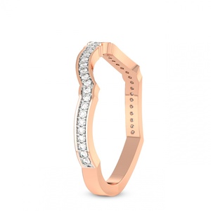 Anillo de compromiso y boda Audra de oro macizo de 18k con diamante cultivado en laboratorio para uso diario (1/5 Ct.) Tw. Joyería Certificada IGI para Mujer - Product Image 6
