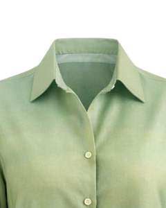 Camisa de Manga Larga para Mujer, Color Verde Esmeralda Degradado a Verde Salvia Claro, Estilo Casual para Oficina, Fabricante de Blusas Personalizadas OEM - Product Image 5