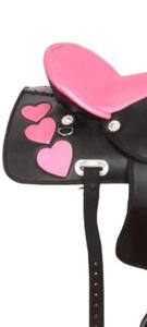 อานจักรยานสีพื้นอานสังเคราะห์แบบตัดรูปหัวใจสีชมพูน้ำหนักเบา - Product Image 4