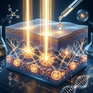 Essence liquide pour les yeux Ajintai à l'acide hyaluronique, à la centella et aux peptides, hydratant anti-âge, végan, sans parabène, pour tous types de peaux, adultes - Product Image 3