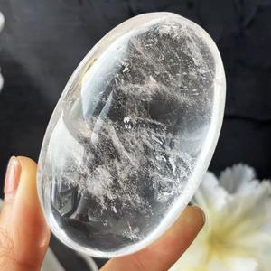 Wholesale Hot Selling Natural Factory Price Gemstone Clear Quartz Palm Healing Crystal Quartz <b>Craft</b> for Decor Stone for Jewelry - Product Image 2
