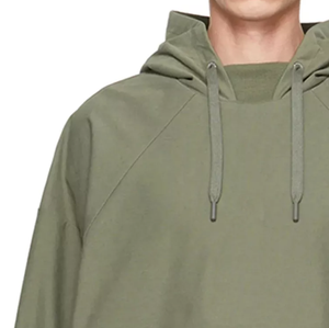 Sudadera con Capucha de Algodón Lavado de Gran Tamaño para Hombre, Manga Corta, Estilo Urbano, Proveedor de Ropa, Sudadera Personalizada OEM - Product Image 3