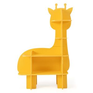 Scaffale portaoggetti aperto giallo per bambini e ragazzi - Product Image 2