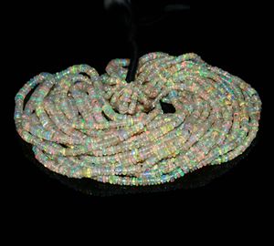 Natural Ethiopian <b>Opal</b> Rondelle Beads 3mm-4.5mm Smooth Welo <b>Opal</b> Beads <b>Fire</b> <b>Opal</b> Gemstone Beads Wholesale Bulk 16 Inch Strand - Product Image 6