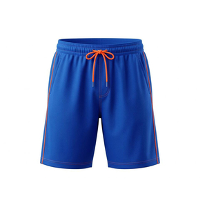 Summer High Street Fashion Printed Mesh <b>Shorts</b> <b>Men</b> <b>Elastic</b> <b>Waistband</b> Breathable Quick Dry 100% Polyester OEM Service - Product Image 1