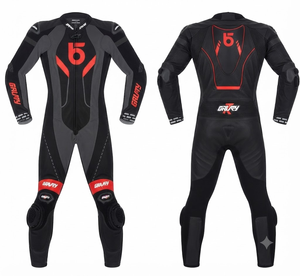 Traje de Carreras Personalizado para Hombre en Cuero Vacuno/Canguro, Mono de Una Pieza con Armadura de Nivel 2 CE, Hecho a Medida, Protección OEM - Product Image 1
