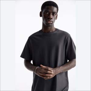 T-shirts courts pour hommes de qualité supérieure avec logo personnalisé, vente en gros, faible MOQ, meilleure qualité, t-shirts unis élégants et vierges pour hommes - Product Image 3