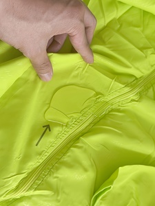 Blouson matelassé vert citron pour homme, coupe-vent, fermeture éclair, col montant, coupe droite, idéal pour l'automne - Product Image 5