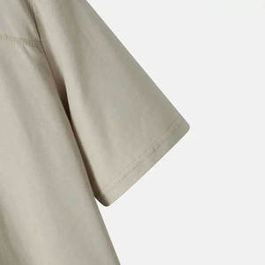 Camiseta de Manga Corta para Hombre, Cuello Redondo, Color Sólido, Tejido de Punto, Corte Regular, Estilo Casual - Product Image 4
