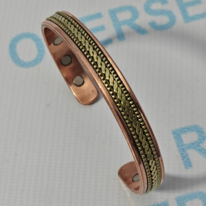 Pulsera Magnética de Cobre Hecha a Mano, Moderna, Ecológica, Bioenergética, para Fitness, Soporte Muscular y Aniversarios - Product Image 2