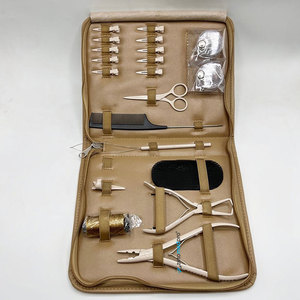 Professional High Quality Hair <b>Extension</b> Tool Kit Durable Stainless Steel Nude Micro <b>Beads</b> Thread Scissor Hair Gripper Pliers - Product Image 1