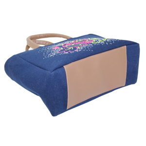 Bolsa de Lona con Estampado Serigrafiado de 12 oz para Niñas, con Asa de PU Forrada de Poliéster Acolchado con EVA, Cierre Superior con Cremallera, Logotipo Personalizable - Regalo - Product Image 5