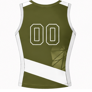 Maillot de football vert olive sans manches, uniforme sportif, tenue d'entraînement d'équipe, vêtements personnalisés, vêtements de performance - Product Image 2